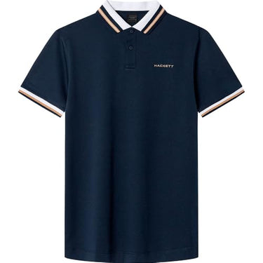 Hackett London Herren Hs Resort Collar Polo Poloshirt, blau, im Sale